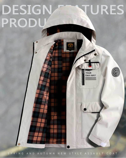 🔥🔥【M-6XL】Jesień i zima męska gruba ciepła wiatroszczelna i wodoodporna kurtka⚡ Przystojny i swobodny ⚡ Gruby i ciepły,
