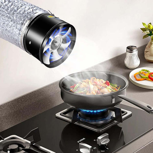 📢💥📽Potente extractor cilíndrico, ⚡Reducción de ruido de graves, ⚡Buena calidad, ⚡Ahorro de energía, ventilación por extracción🧊, adecuado para restaurantes, cocinas, baños, supermercados, oficinas,