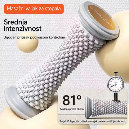 🦶 TPE masažni valjak za stopala — teksturirana površina za opuštanje umornih stopala i stimulaciju refleksnih točaka.