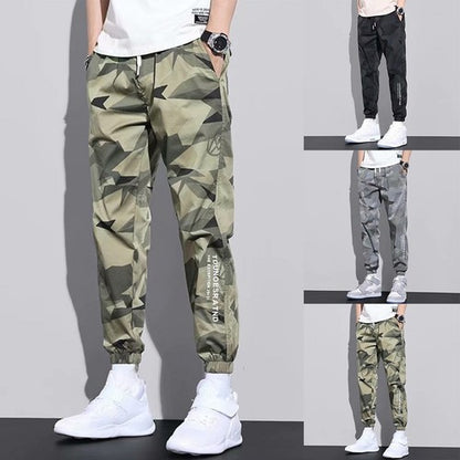 【M-5XL】Letnie, cienkie, luźne, wygodne, szybkoschnące spodnie outdoorowe w kamuflażu męskie