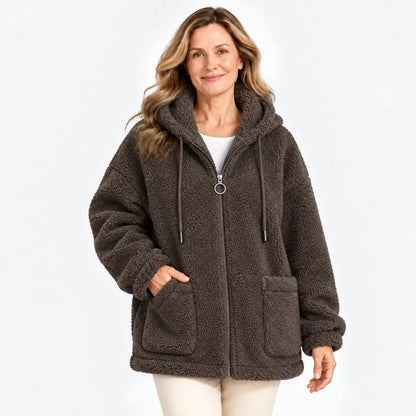 🔥✨【M-4XL】2026 Zimowa nowa moda damska pluszowa wełniana polarowa kurtka z kapturem