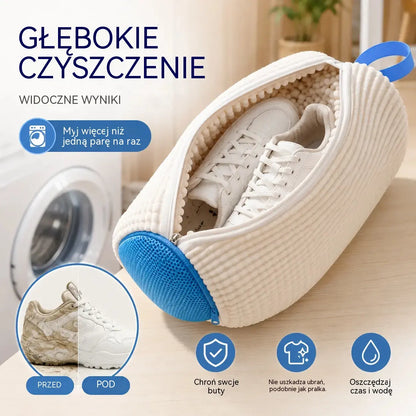 🔥【Kup 1, otrzymaj 1 gratis】⚡ Sprzedano ponad 50 000 sztuk! 💦👞Szczotka do butów z miękkim i grubym włosiem, odpornym na odkształcenia oraz worek na buty, służąca do czyszczenia obuwia