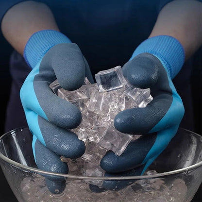 【Compra uno y llévate otro gratis】🧤Guantes de trabajo unisex de látex grueso y cálidos para invierno✅Impermeables, resistentes al frío, cálidos y cómodos