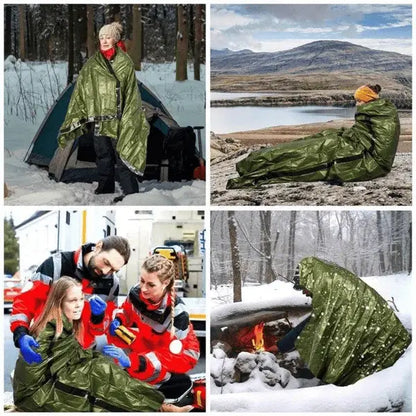 🔥【Kupi 1, dobiješ 1 gratis】Vodootporna hitna vreća za spavanje koja zadržava toplinu 🛌❄️