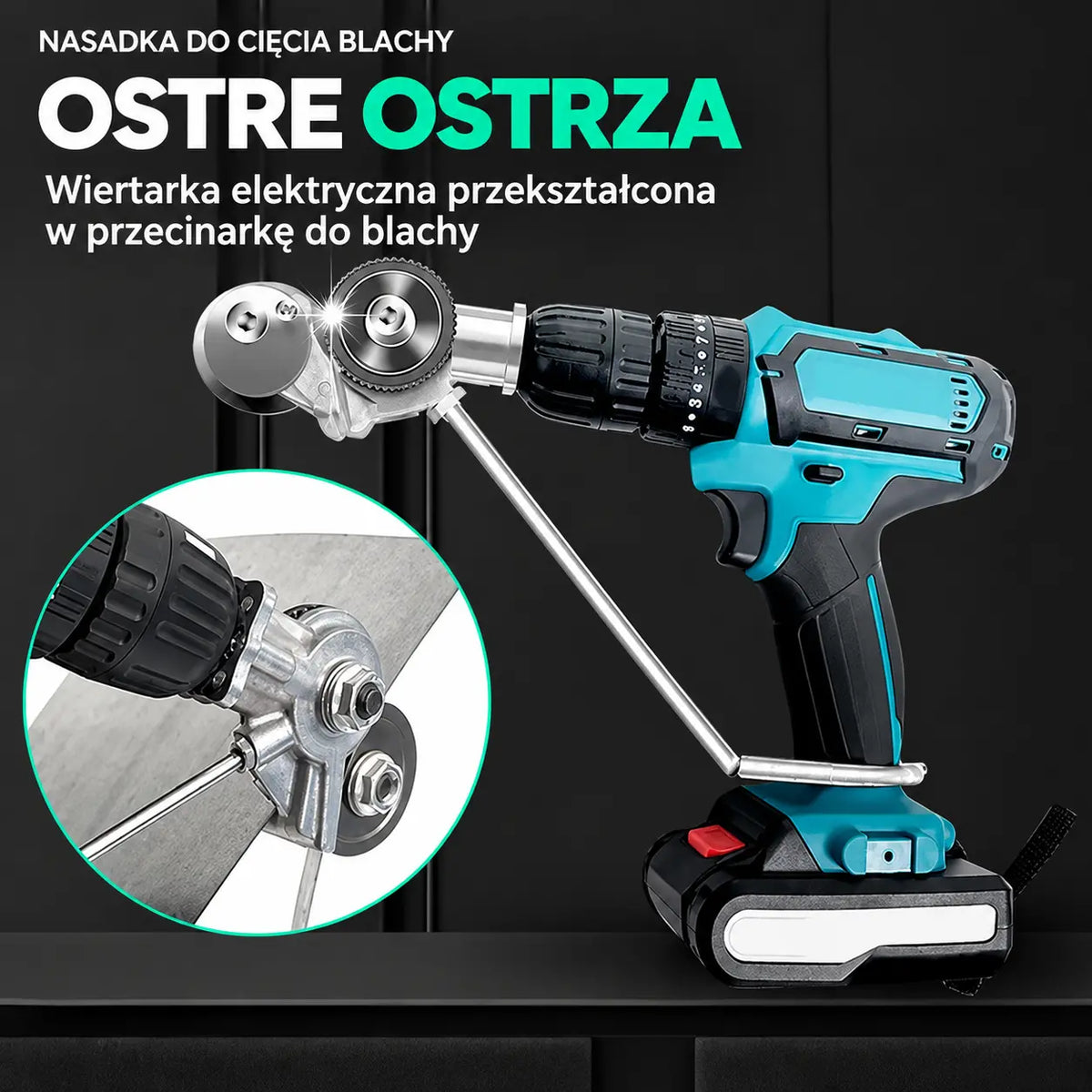 🛠 49% taniej 🔧 Przystawka do wiertarki elektrycznej 🔩 Zmień swoją wiertarkę w narzędzie tnące.
