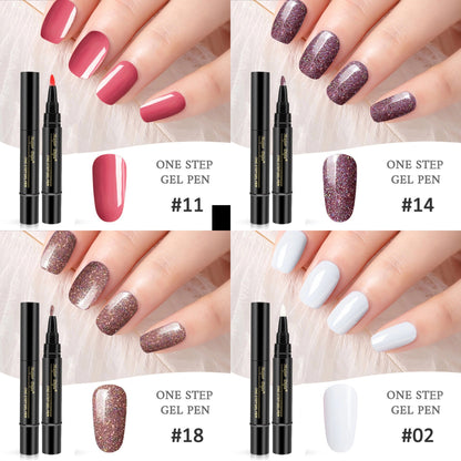 💅Kup dwa, a dwa dostaniesz gratis🌈3 w 1 Długopis do manicure z lakierem do paznokci，