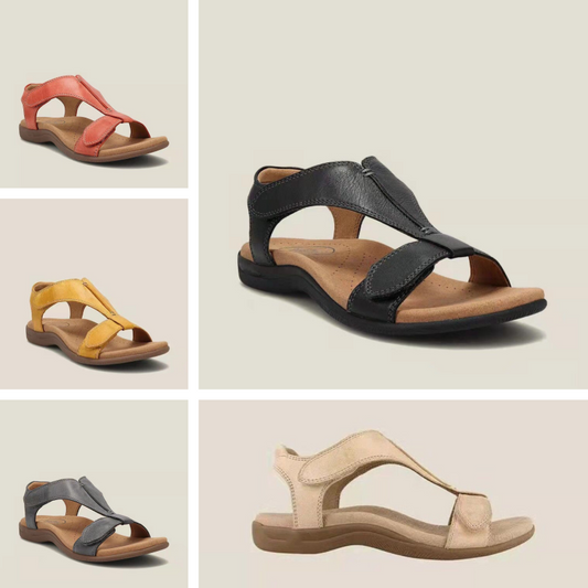 🎇【46% отстъпка】👡 Дамски сандали на платформа от мека кожа -