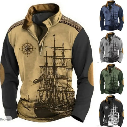 【XS-5XL】🔥Oferta ograniczona czasowo: 50% taniej🔥 Męska koszulka polo ze stójką w stylu marynarskim – Nowy model 2026 – Miękka i wygodna