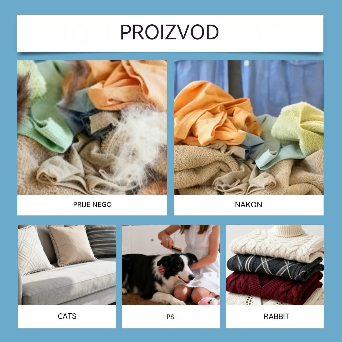 ✨🐾 Kuglice za pranje rublja za višekratnu upotrebu za uklanjanje dlaka kućnih ljubimaca