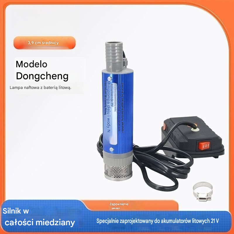 💥✅Kup 1, a drugi dostaniesz gratis🔥Nowa pompa olejowa Denaqi 21 V na baterię litową, pompa do oleju i wody o podwójnym zastosowaniu, bateria litowa