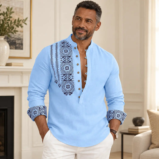 🔥【S-3XL】Camisa de verano de manga corta con solapa para hombre👔👕