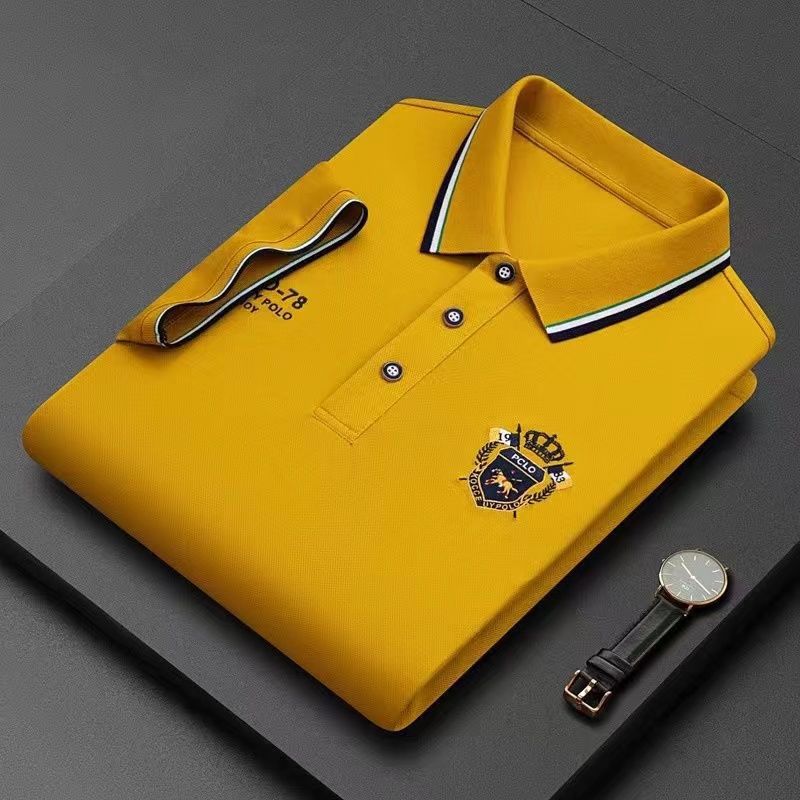 👘【Kup 1, otrzymaj 1 gratis】【M-4XL】💥Nowa męska koszulka polo, jednolity kolor🎉