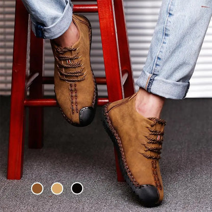 【38-48】Nowe, duże, męskie, skórzane buty codzienne, lekkie i przewiewne.