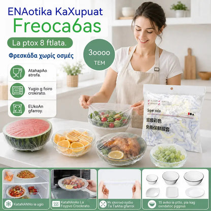 🥗🧊300 elastičnih navlaka za hranu – Pokrijte i sačuvajte svježinu