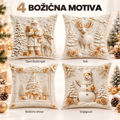 Blagdanska rasprodaja: 49 % popusta 🎄 Navlake za jastuke s božićnim motivima 【Set od 4 komada】