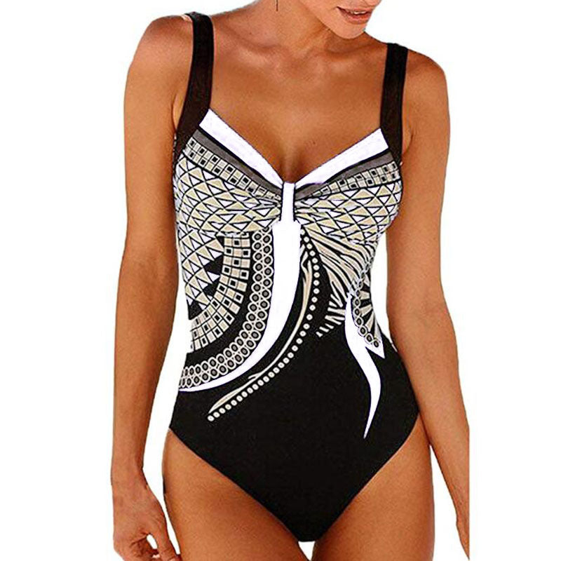 🩱🏊‍♀️ Bañador retro nuevo 2026, estampado vintage, estilo bikini