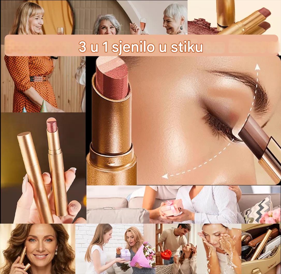 【1/2/3/4 KOM】✨ Sjenilo za oči 3 u 1 u stiku – Trenutačan sjaj, lifting efekt i dugotrajnost 💄