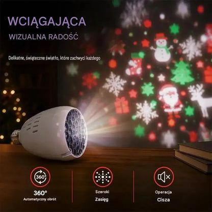 Świąteczny projektor świetlny 🎄 Gwieździste niebo, które pokochają dzieci 🎄 109 zł za sztukę
