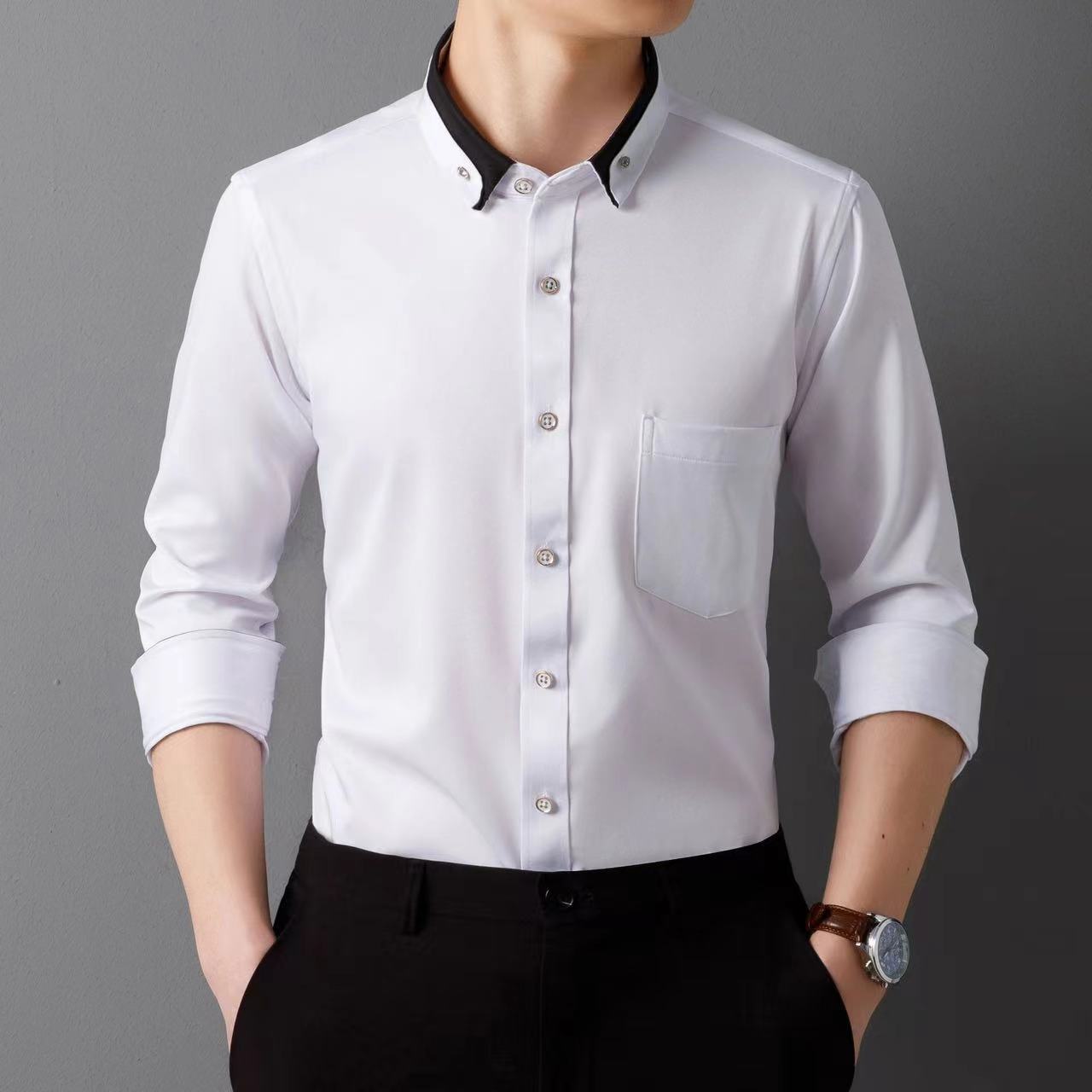 👕2025 Nova poslovna ležerna košulja dugih rukava za muškarce 【Veličine S-4XL】