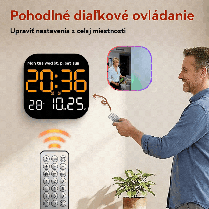 🔥Top hit 【Zľava 50%】🕰️ Predaných viac ako 50 000 kusov! Digitálne hodiny do domácnosti a kancelárie