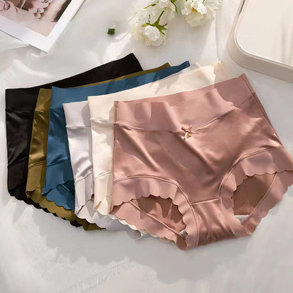 【Zestaw 6 części】 Majtki z jedwabiu satynowego premium Ice Silk