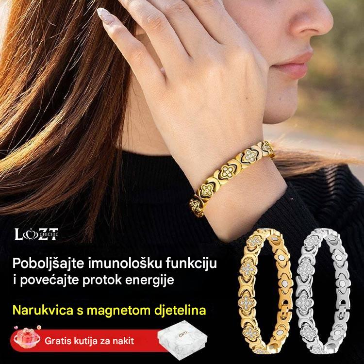 ☘️💎Magnetna narukvica Clover Diamond - Otkrijte svoju tajnu za ublažavanje stresa, magnetsko poboljšanje dobrobiti