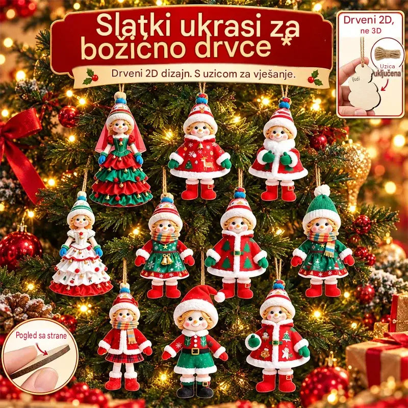 🎄【20/40 komada】🎅Slatki božićni ukrasi✨
