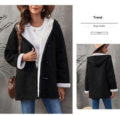 🥼💖【Zimska novost 50% popusta】🐏2025 Modna i topla ženska jakna od antilopa sa flis podlogom【 S-5XL】