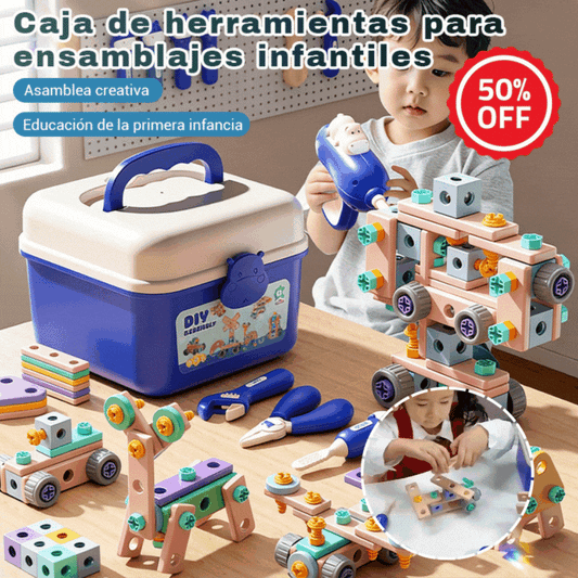 【60 piezas】🌈Juguete educativo para hacer tornillos de bricolaje para niños, que crea numerosas formas creativas y permite que los niños experimenten la alegría de ser ingenieros.
