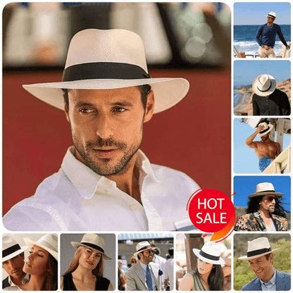 🌿 👒【-50% samo kratko vrijeme】Ručno tkani šešir od palme iz Ekvadora.