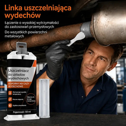 ⭐🔧 Wysokotemperaturowa szpachla naprawcza do wydechu: opracowana specjalnie do stali; zapewnia mocne, trwałe połączenie, które jest odporne na ekstremalne ciepło i wibracje. 🚗✅