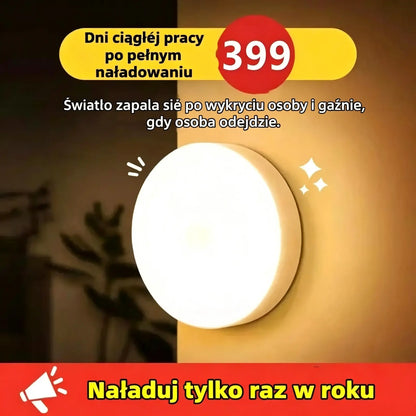 🏡💡【Kup jeden, a dwa dostaniesz gratis】Inteligentna lampa LED do indukcji ludzkiego ciała, wygodna i praktyczna z możliwością ładowania