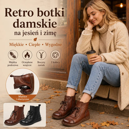 🔥✨【Rozmiary 35-40】🌷👢Przedsprzedaż wczesną jesienią🎉 Damskie buty retro wykonane z miękkiej skóry