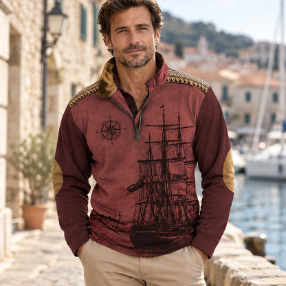【XS-5XL】🔥Oferta ograniczona czasowo: 50% taniej🔥 Męska koszulka polo ze stójką w stylu marynarskim – Nowy model 2026 – Miękka i wygodna