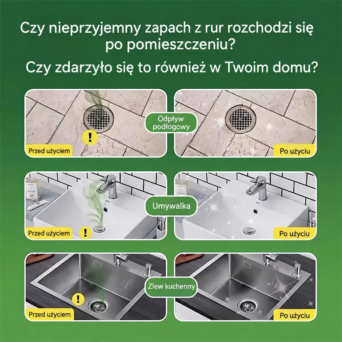 2 opakowania (łącznie 100 tabletek) 🏠💧 Kapsułki dezodoryzujące do odpływów – skład oparty na bioenzymach neutralizuje nieprzyjemne zapachy bezpośrednio u źródła.