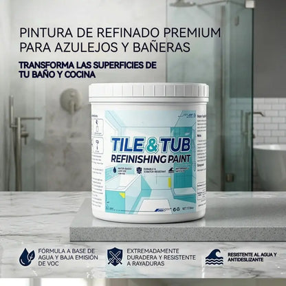 🔥Kit de pintura premium para la renovación de azulejos y bañeras