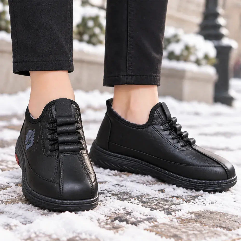 【35 – 41】Teplé topánky so vzorom javorového listu! Udržte svoje nohy v teple aj v zime! ❄️🍁✨