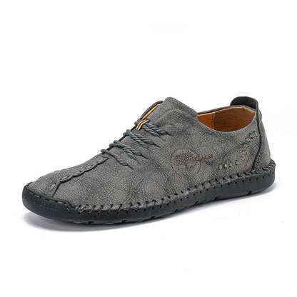 【38-48】Nowe, duże, męskie, skórzane buty codzienne, lekkie i przewiewne.
