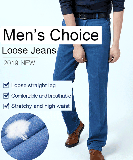 👖👖【50% popusta】2025 nove muške rastezljive traperice visokog struka, veće veličine, mogu se nositi do 110 kg.