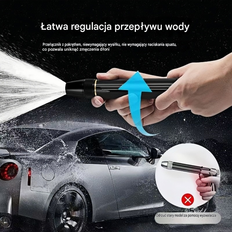 🚿 🔥Ostatni dzień oferty specjalnej! 🔥💧 Pistolet na wodę wysokociśnieniowy: do mycia samochodu, prac ogrodniczych, 10 razy większe ciśnienie, wiele funkcji ⚡