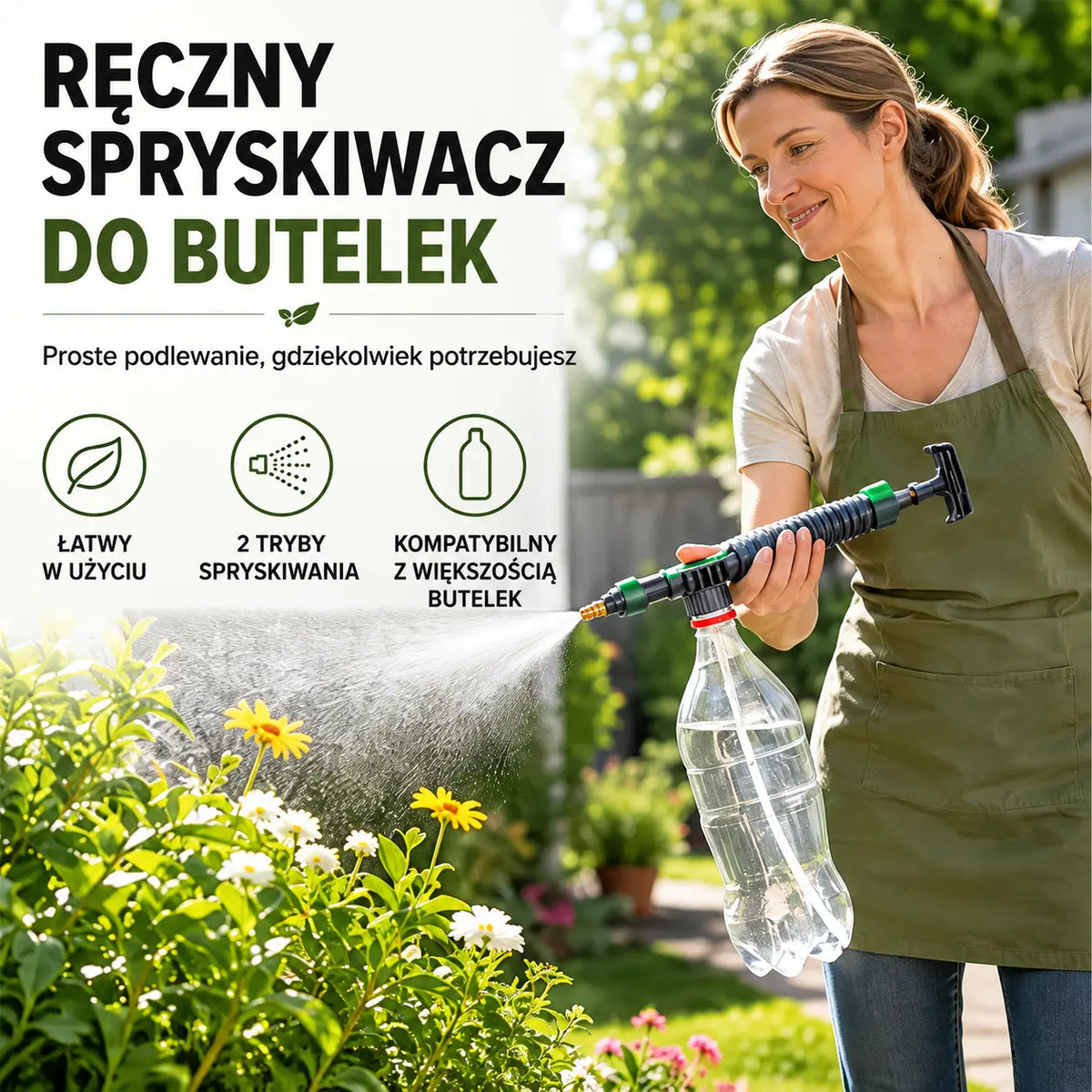 【Kup jeden, drugi otrzymasz gratis!】🌿 Ręczny opryskiwacz ciśnieniowy z lancą – wielofunkcyjny: do podlewania i sprzątania 💦
