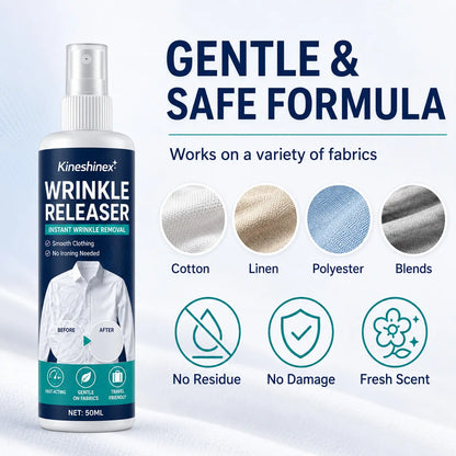 3 butelki za 109 zł👔✨ Spray do usuwania zagnieceń z ubrań – natychmiastowe wygładzenie bez żelazka, idealny w podróży, bez elektryzowania się i zapewniający świeżość ubrań.
