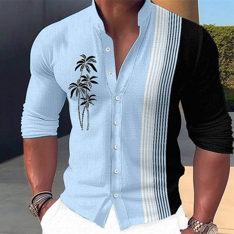 🌹👔【50% zniżki】💖【S-6XL】Męska, modna, nowa, czysta bawełniana, drukowana koszula świąteczna