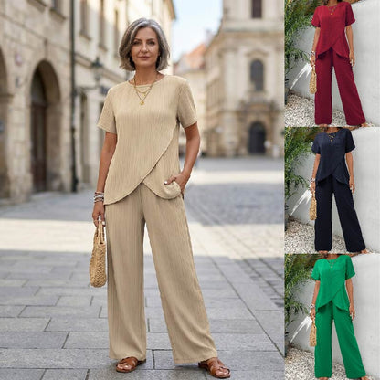 ✨👘✅Płatność przy odbiorze ✅ Nowoczesny, minimalistyczny, jednolity kolor, nieregularny garnitur, dobrze dopasowany krój