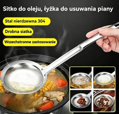 🍲 【Zestaw 3 szt.】Łyżeczki do filtra oleju ze stali nierdzewnej 304