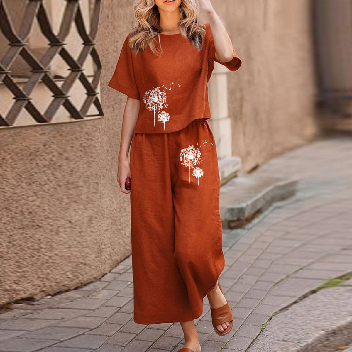 【S-4XL】【Topy + spodnie】Luźny garnitur casualowy