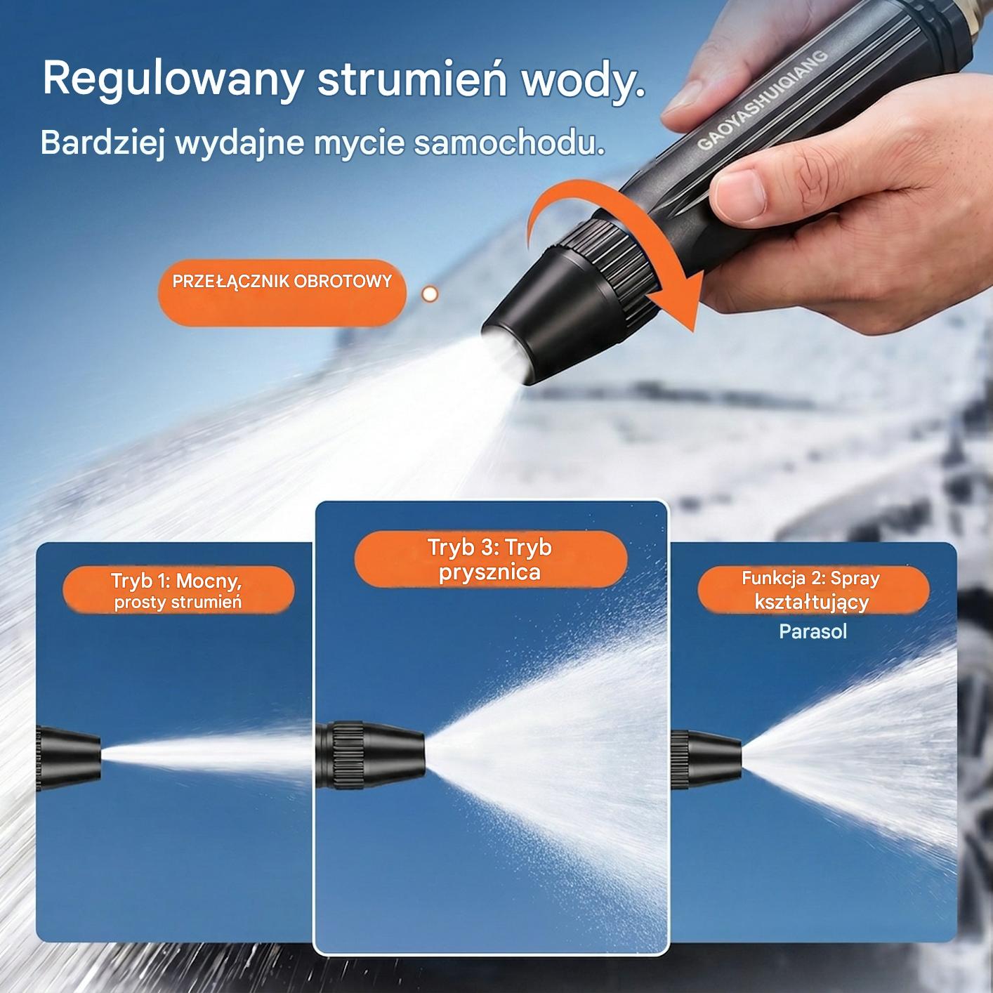 Ostatni dzień z 55% rabatem - 【2 sztuki za 99 zł】Pistolet natryskowy wysokociśnieniowy do użytku domowego