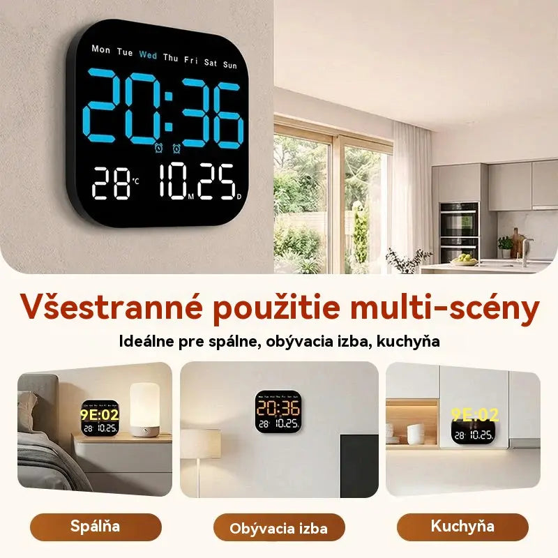🔥Top hit 【Zľava 50%】🕰️ Predaných viac ako 50 000 kusov! Digitálne hodiny do domácnosti a kancelárie