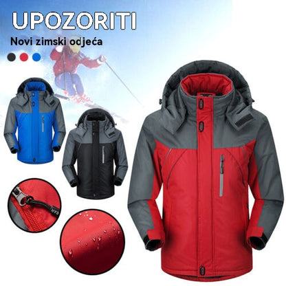⛷️【XL-6XL】Muška zimska jakna s flis podstavom, vjetrootporna planinarska jakna