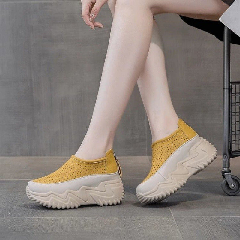 🔥【Отстъпка за ограничено време】【35-40】🔥👡Мека гумена стелка, силно отскачане, ежедневни работни обувки за жени.